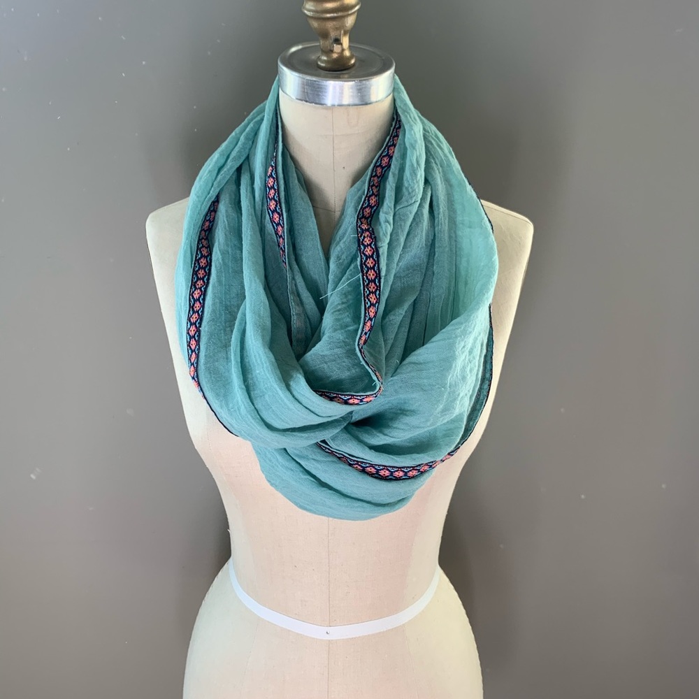 Blue Colorful Scarf